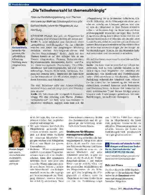 Vorschauseite 3: Fortbildungen im eigenen Haus stattfinden lassenEinmal für alle, bitte!