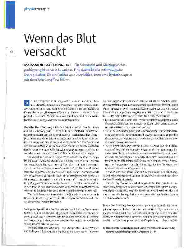 Vorschauseite 1: Wenn das Blut versackt
