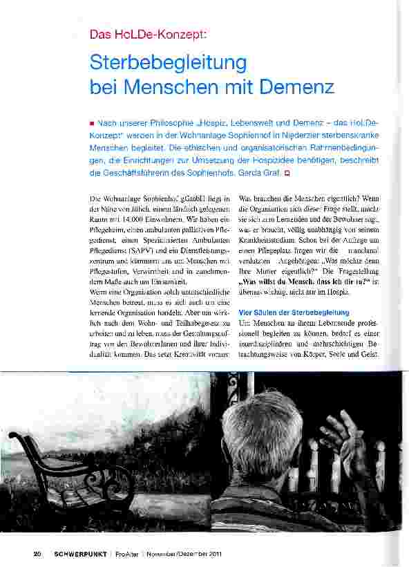 Vorschauseite 1: Sterbebegleitung bei Menschen mit Demenz