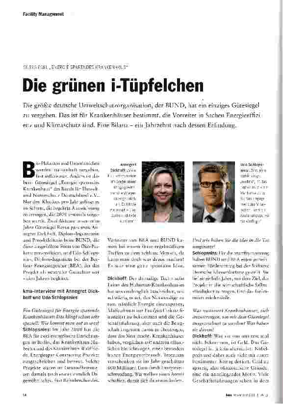 Vorschauseite 1: Die grünen i-Tüpfelchen