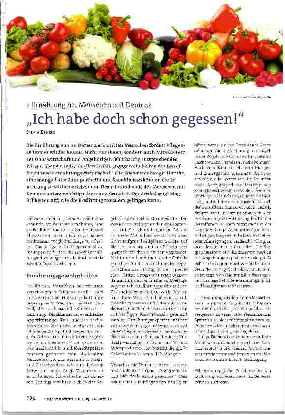 Vorschauseite 1: „Ich habe doch schon gegessen!