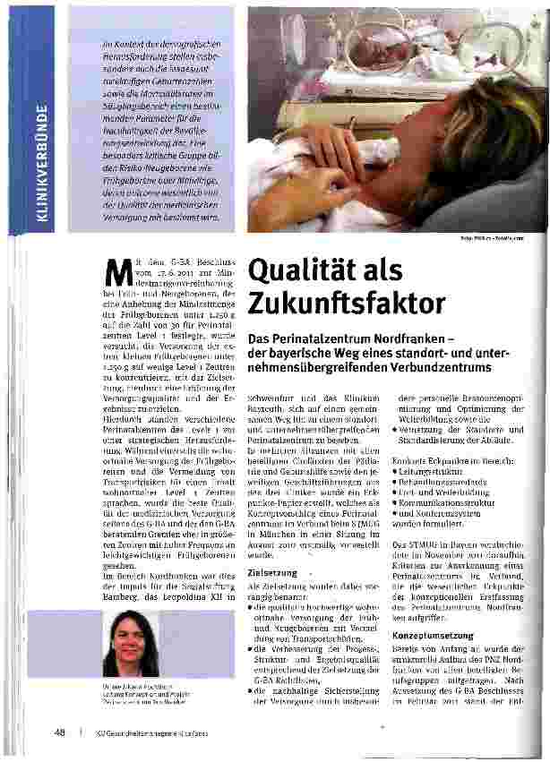 Vorschauseite 1: Qualität als Zukunftsfaktor