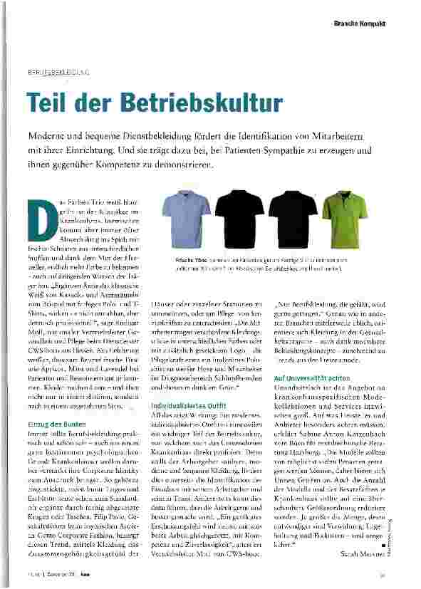 Vorschauseite 1: Teil der Betriebskultur