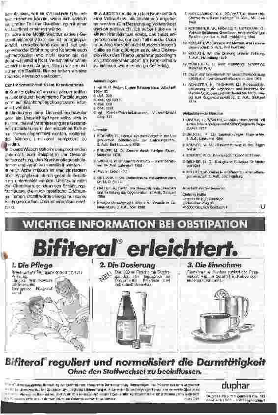 Vorschauseite 2: Ernährungsbedingte Zivilisationskrankheiten - 4.Folge (Schluß) Grundsätze zur Vollwerternährung - Die vier Speisen , die man ...