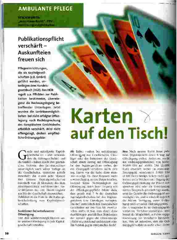 Vorschauseite 1: Karten auf den Tisch!