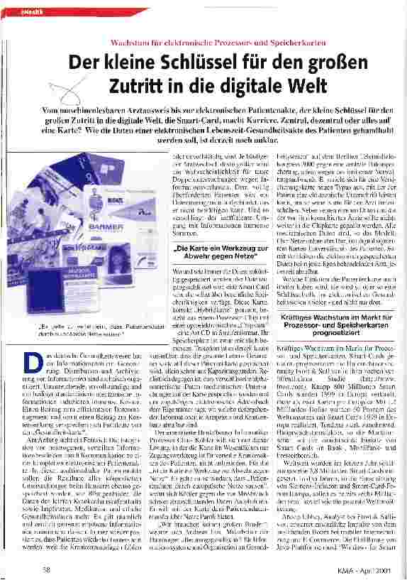 Vorschauseite 1: Der kleine Schlüssel für den großen Zutritt in die digitale Welt