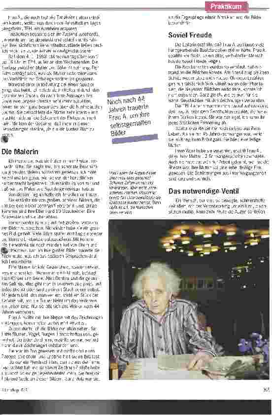Vorschauseite 2: Sieben Wochen im Tagespflegeheim - Die Biographie der verwirrten Frau A. wurde mit Sehr gut bewertet