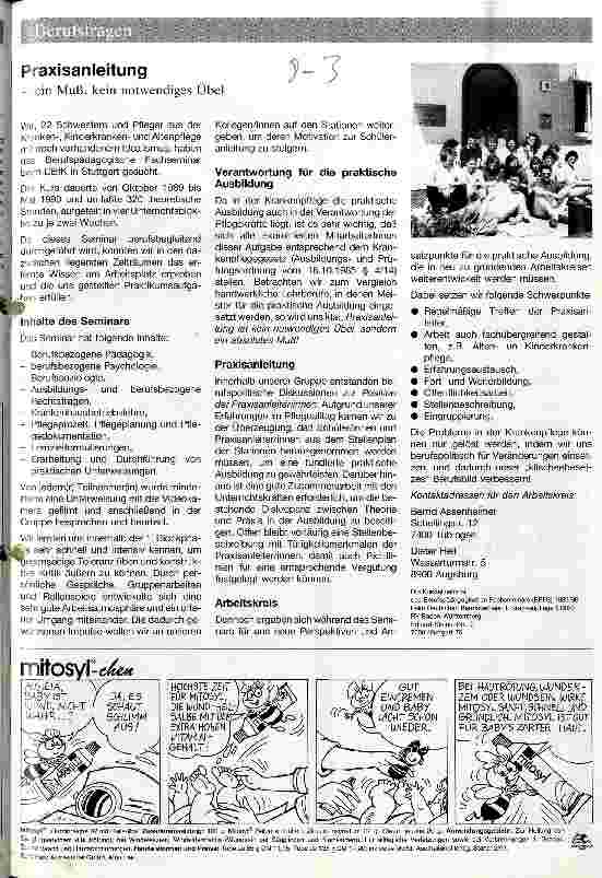 Vorschauseite 1: Praxisanleitung - ein Muß, kein notwendiges Übel