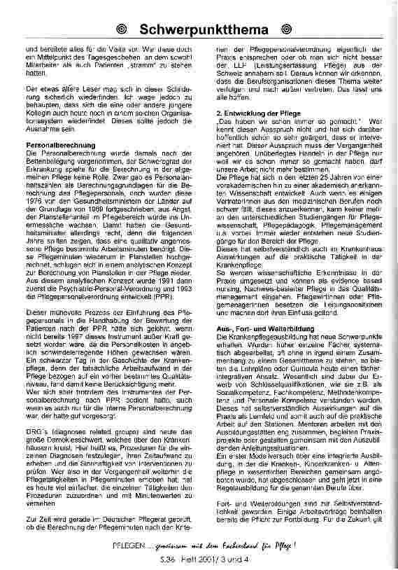 Vorschauseite 2: Entwicklung der Krankenpflege im Krankenhaus von 1976 - 2001