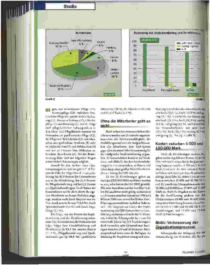 Vorschauseite 3: Ein erfolgreicher Qualitäts-Sprung Ergebnisse einer Befragung zertifizierter Altenund Pflegeheime nach DIN EN ISO 9000ff