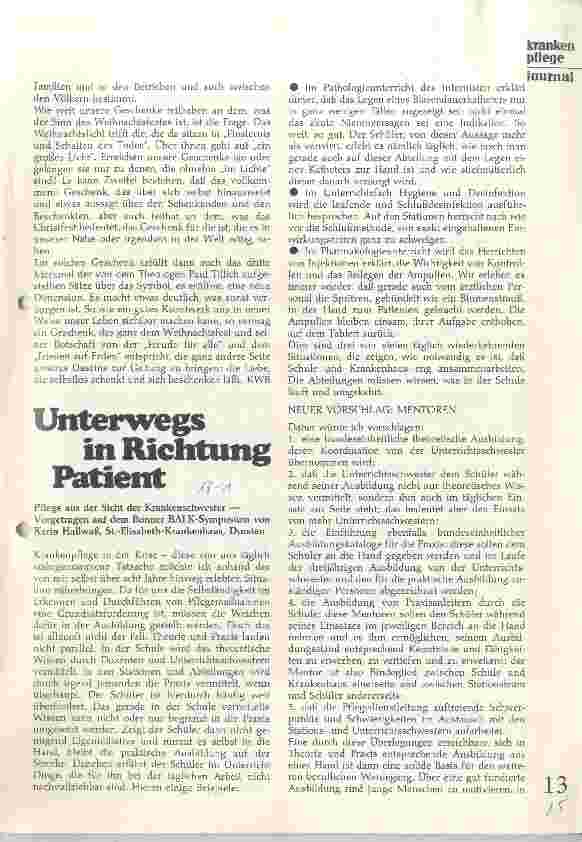 Vorschauseite 1: Unterwegs in Richtung Patient