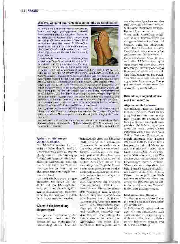 Vorschauseite 3: Das Restless Legs SyndromDas Syndrom der unruhigen Beine