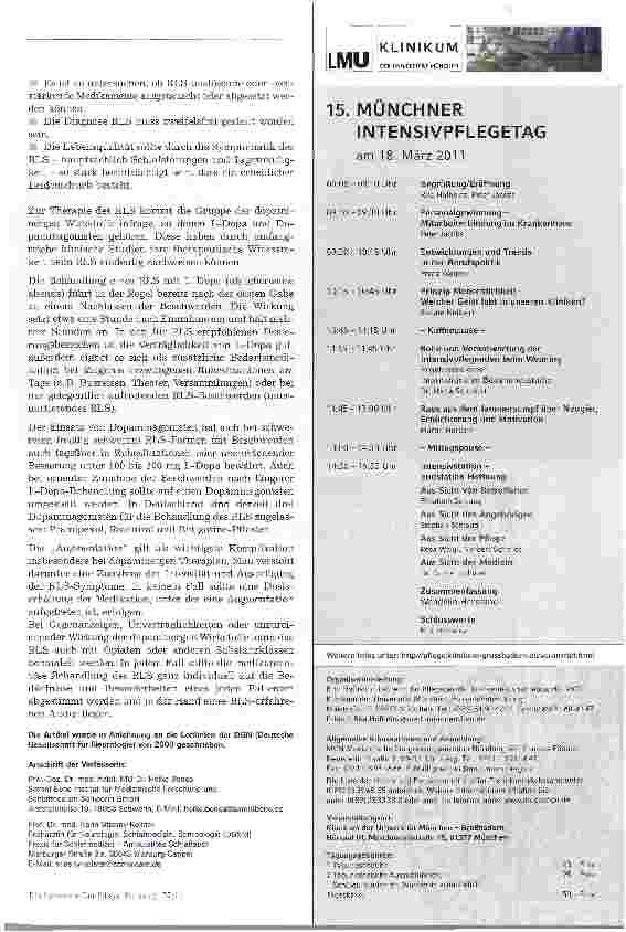 Vorschauseite 4: Das Restless Legs SyndromDas Syndrom der unruhigen Beine