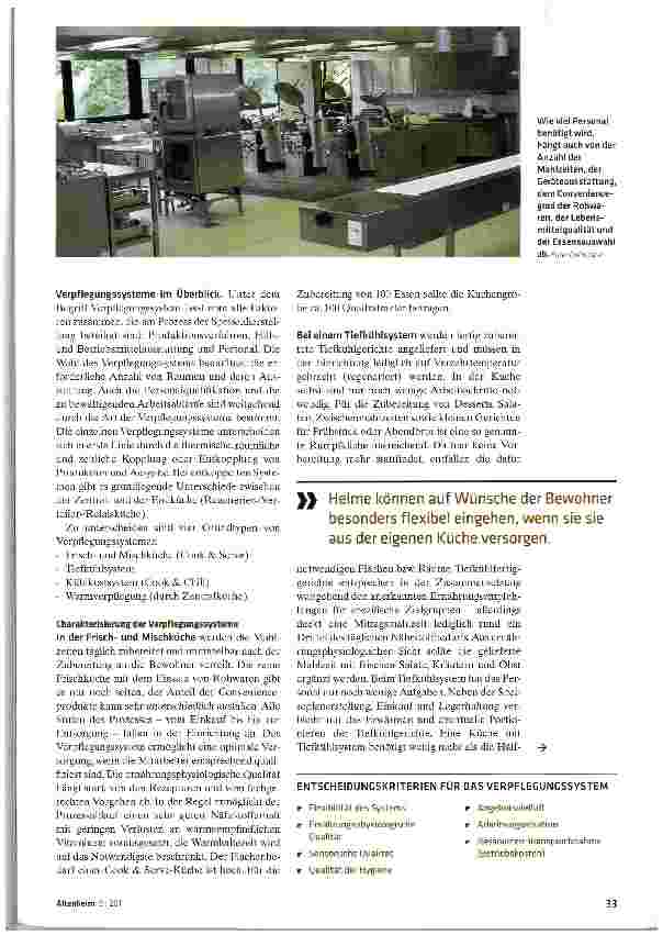 Vorschauseite 2: Verpflegung mit System