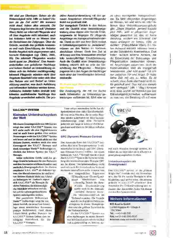 Vorschauseite 2: Unterstützungsleistungen für informell Pflegende: eine empirische Analyse Wie pflegende Angehörige unterstützt werden können