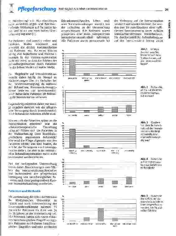 Vorschauseite 2: Wie erleben postoperative, herzchirurgische Patienten die pflegerische Versorgung auf der Intensivstation?