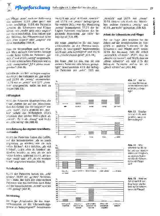 Vorschauseite 4: Wie erleben postoperative, herzchirurgische Patienten die pflegerische Versorgung auf der Intensivstation?