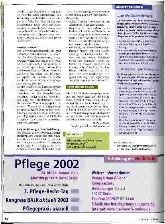 Vorschauseite 2: Gehen Sie auf die Bedürfnisse ein!