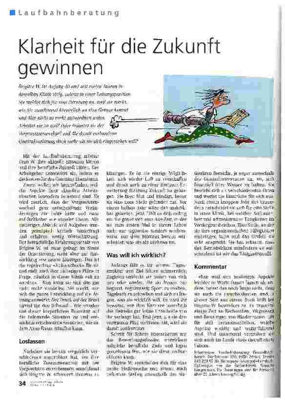Vorschauseite 1: Klarheit für die Zukunft gewinnen