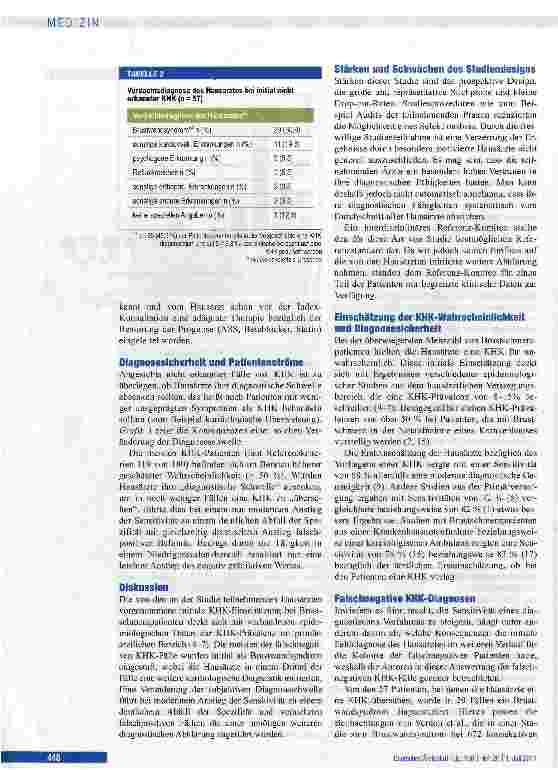 Vorschauseite 4: Koronare Herzerkrankung -Diagnose im Niedrigprävalenzbereich