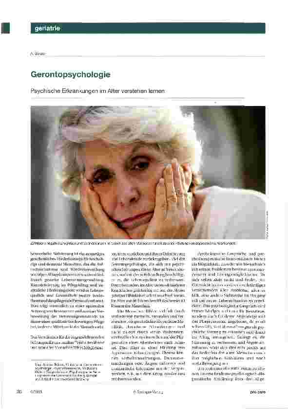Vorschauseite 1: Gerontopsychologie