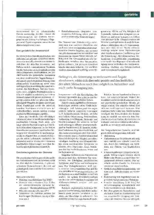 Vorschauseite 2: Gerontopsychologie