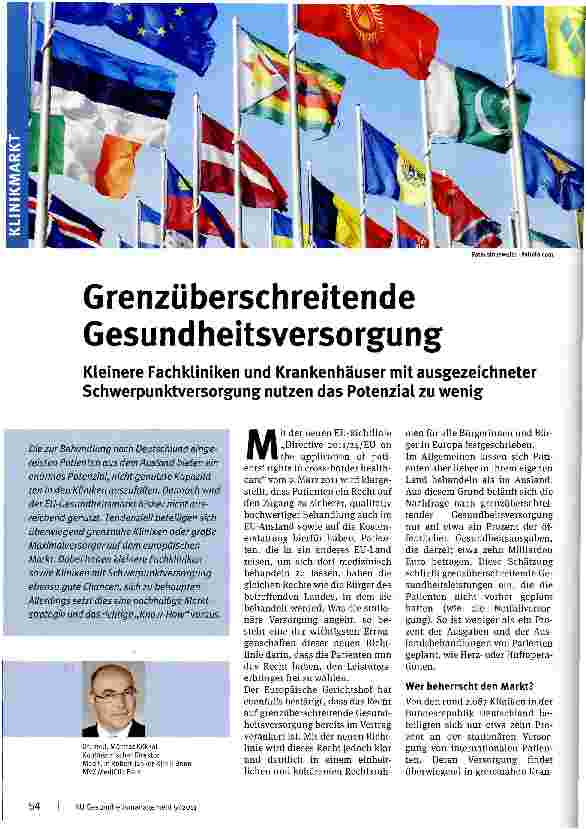 Vorschauseite 1: Grenzüberschreitende Gesundheitsversorgung