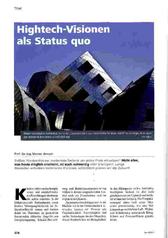 Vorschauseite 1: Hightech-Visionen als Status quo