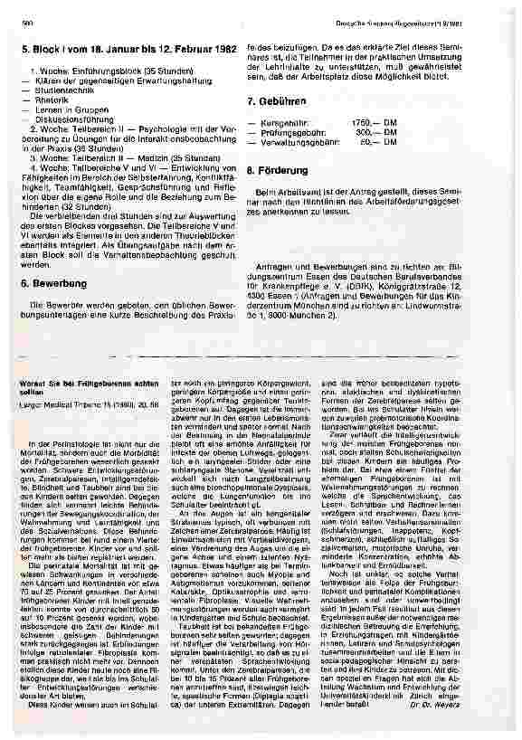 Vorschauseite 2: Weiterbildung für Kinderkrankenschwestern (Krankenschwestern/-pfleger) im sonderpädagogischen Bereich