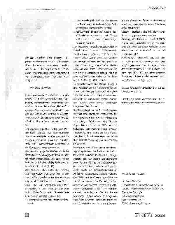 Vorschauseite 4: Piercing: Vielleicht schön anzusehen - meistens aber pathogenUnerschatzte Gesundheitsrisiken und Hygieneprobleme einer Modeerscheinung