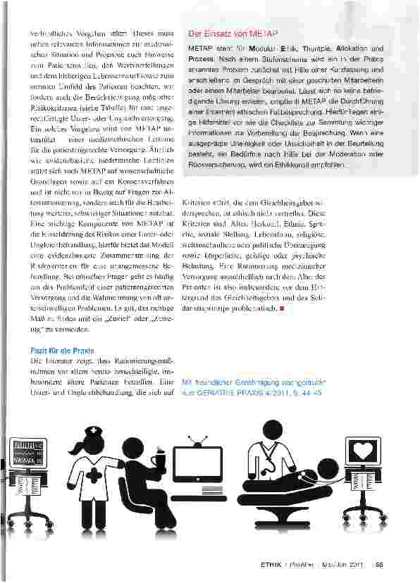 Vorschauseite 3: Ethische Fragen in der Geriatrie:Ist „Altersrationierung ethisch vertretbar?