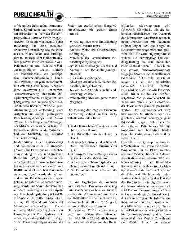 Vorschauseite 2: Interne und externe Patientenorientierung in der medizinischen Rehabilitation
