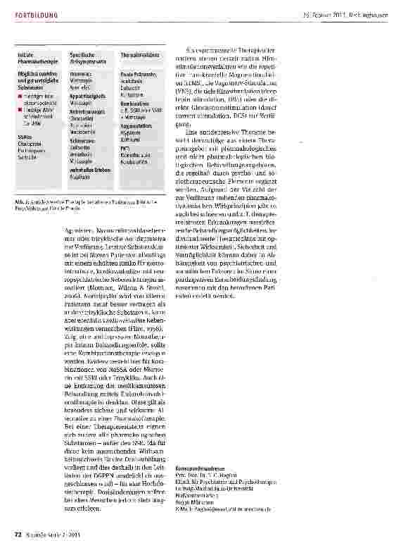 Vorschauseite 3: Depressionen im Alter