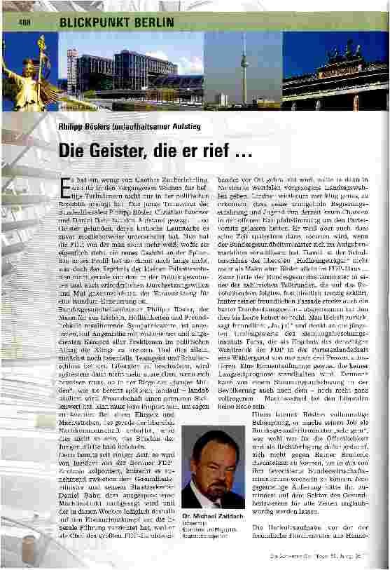 Vorschauseite 1: Die Geister, die er rief