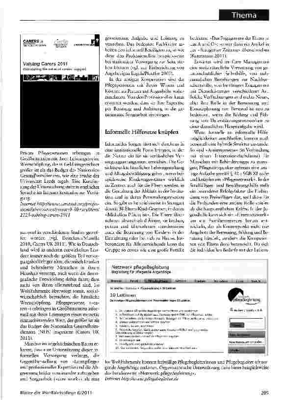 Vorschauseite 2: Mit den Sorgenden ist zu rechnen