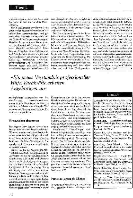 Vorschauseite 3: Mit den Sorgenden ist zu rechnen