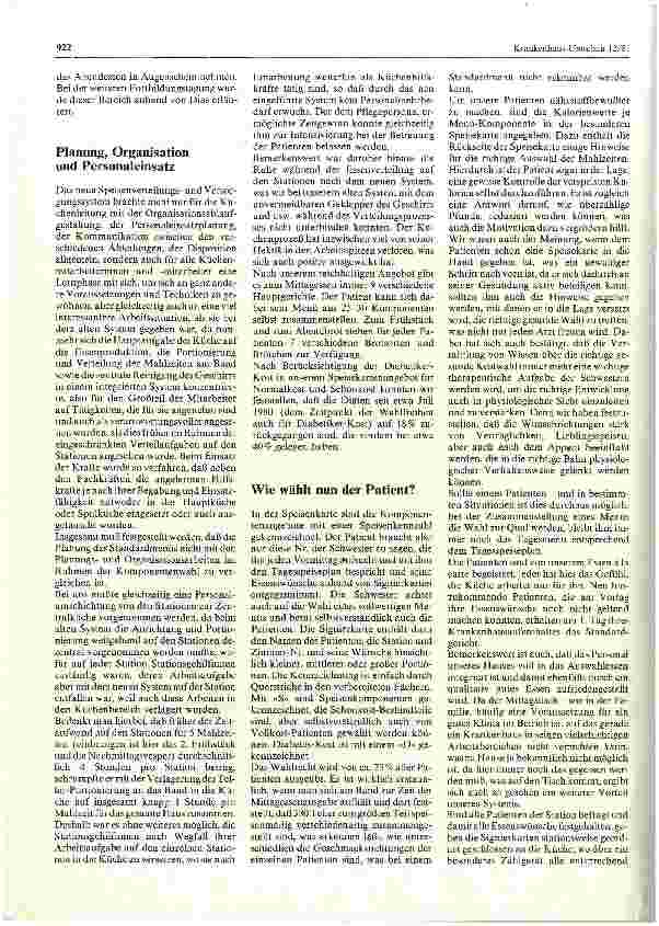 Vorschauseite 2: Im Kreiskrankenhaus Norden arbeitet die Küche nach den Patientenwünschen