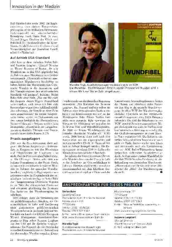 Vorschauseite 2: Professionelles Wundmanagement auf höchstem Niveau