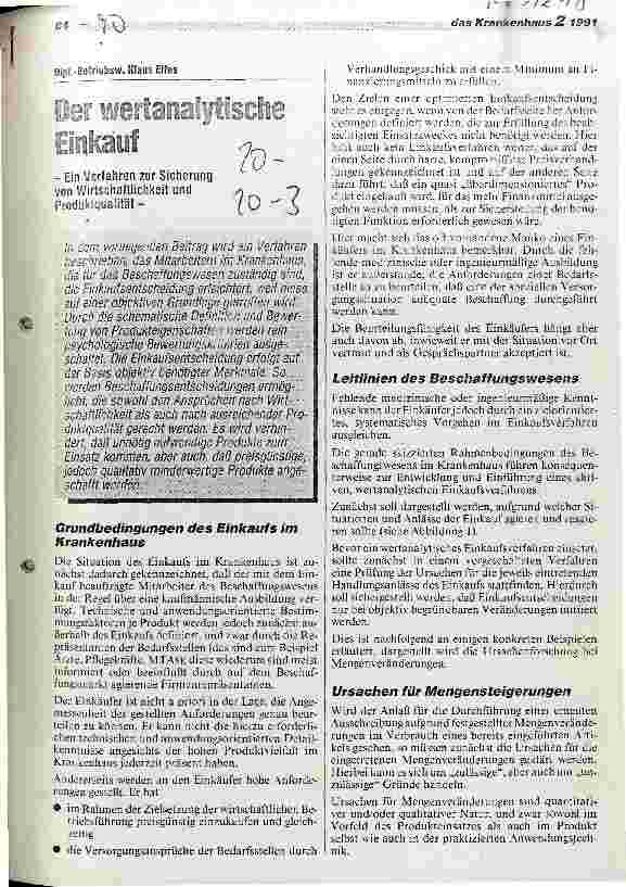 Vorschauseite 1: Der wertanalytische Einkauf Verfahren zur Sicherung von Wirtschaftlichkeit und Produktqualität