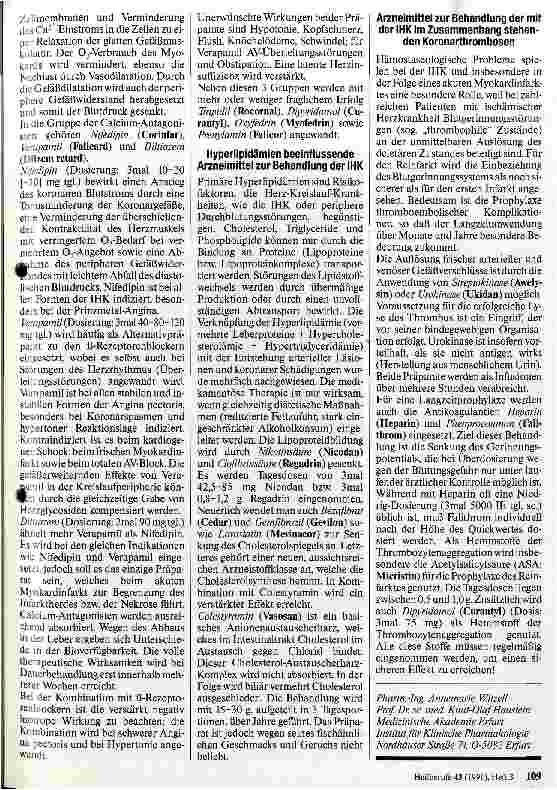 Vorschauseite 2: Die medikamentöse Behandlung der chronisch-ischämischen Herzkrankheit