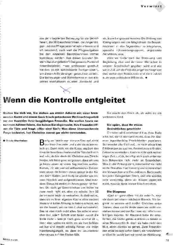 Vorschauseite 1: Wenn die Kontrolle entgleitet