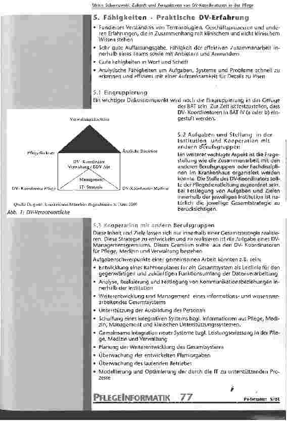 Vorschauseite 5: Zukunft und Perspektiven von DV-Koordinatoren in der Pflege