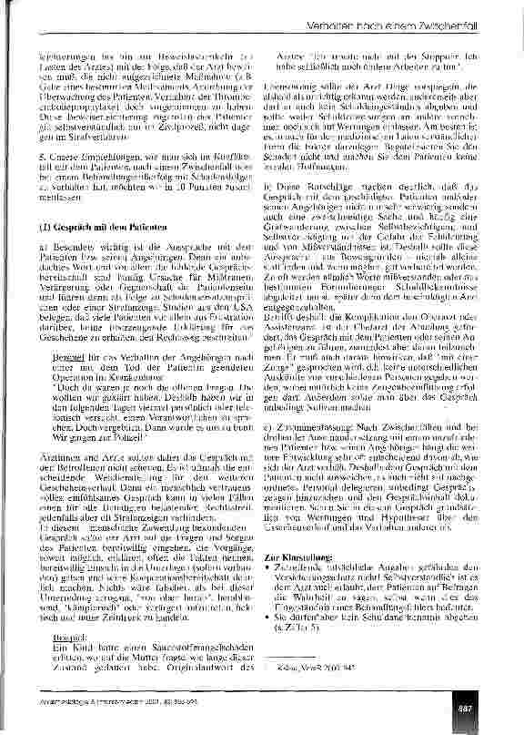 Vorschauseite 3: Verhalten nach einem Zwischenfall Der juristische Notfallkoffer