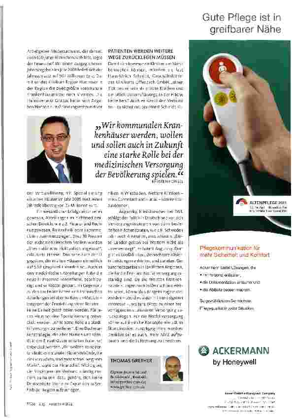 Vorschauseite 4: Kommunale Kliniken als güldene Ertragsbringer