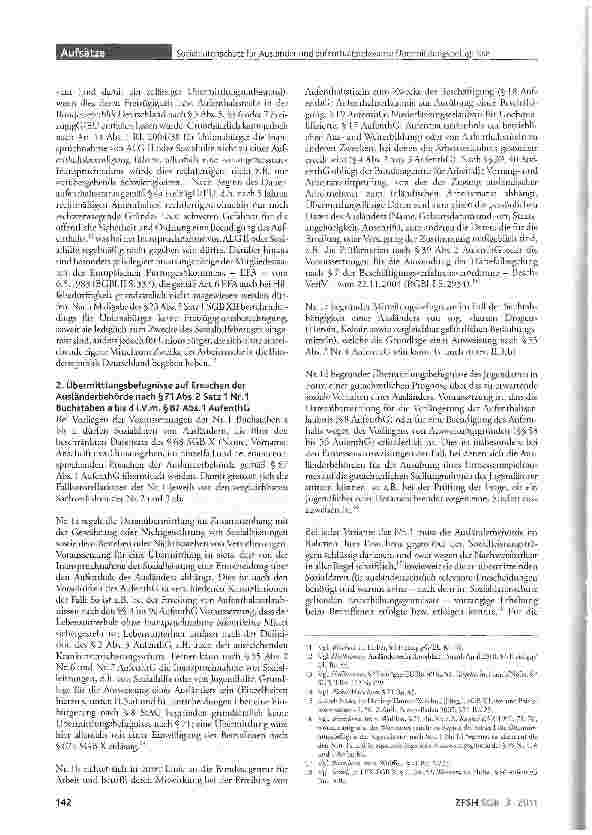 Vorschauseite 3: SoziaLdatenschutz für Ausländer und aufenthaltsrelevante Übermittlungsbefugnisse nach §71 Abs.2 SGB X