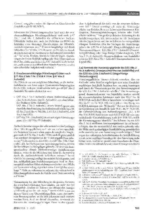 Vorschauseite 4: SoziaLdatenschutz für Ausländer und aufenthaltsrelevante Übermittlungsbefugnisse nach §71 Abs.2 SGB X