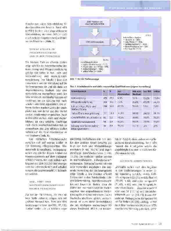 Vorschauseite 3: EINE ANALYSE VON STELLENANZEIGEN IN PRiNTMEDIEN PFLEGE STUDIEREN - UND DANN?