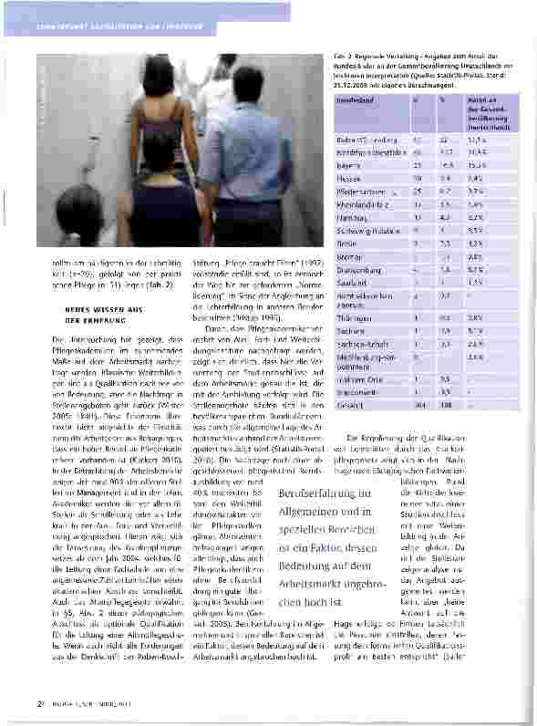 Vorschauseite 4: EINE ANALYSE VON STELLENANZEIGEN IN PRiNTMEDIEN PFLEGE STUDIEREN - UND DANN?