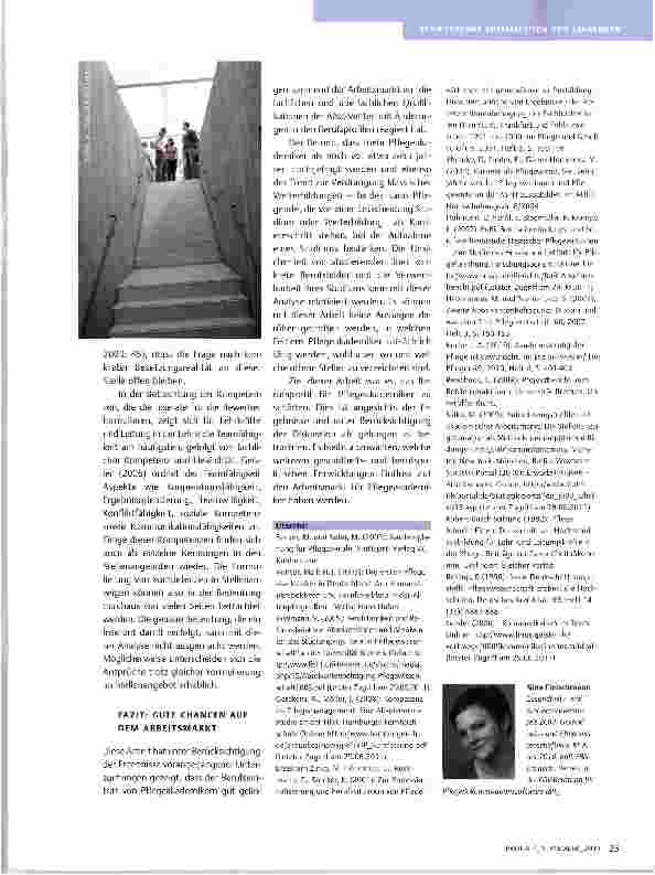 Vorschauseite 5: EINE ANALYSE VON STELLENANZEIGEN IN PRiNTMEDIEN PFLEGE STUDIEREN - UND DANN?