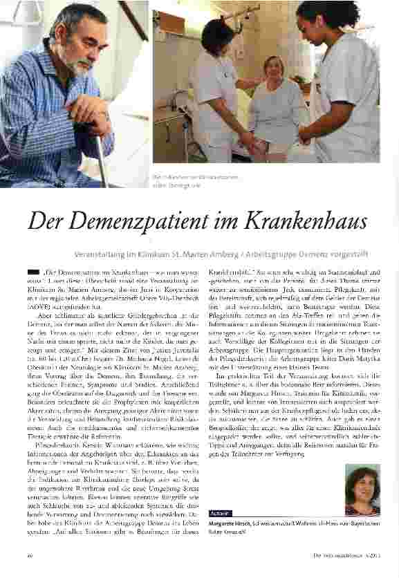 Vorschauseite 1: Der Demenzpatient im Krankenhaus
